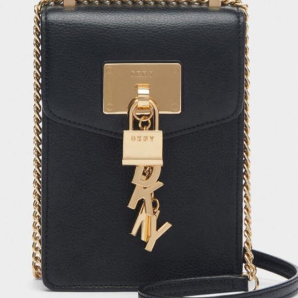 DKNY Elissa Charm Chain Strap Crossbody Purse - Picture 2 of 7